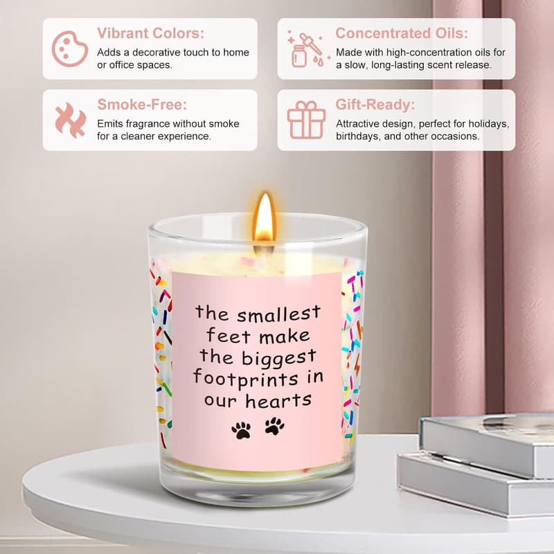 Pet Loss Sympathy Candle - Memorial Gift for Dogs & Cats