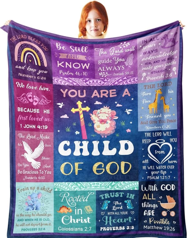 Baptism Blanket Gift for Girls - 40