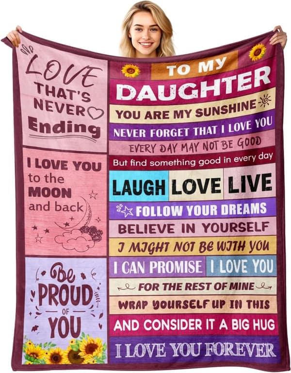 Birthday Blanket Gift for Daughters - 50