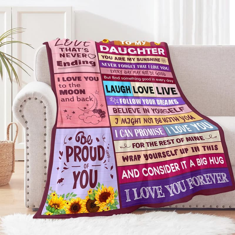 Birthday Blanket Gift for Daughters - 50