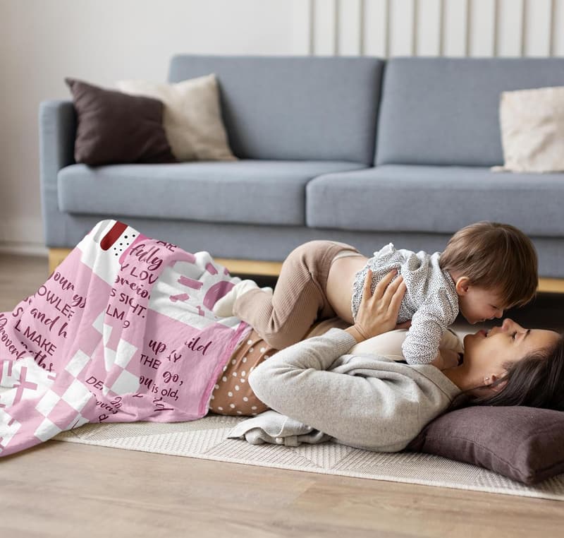 Baptism Gift Blanket for Girls - 40