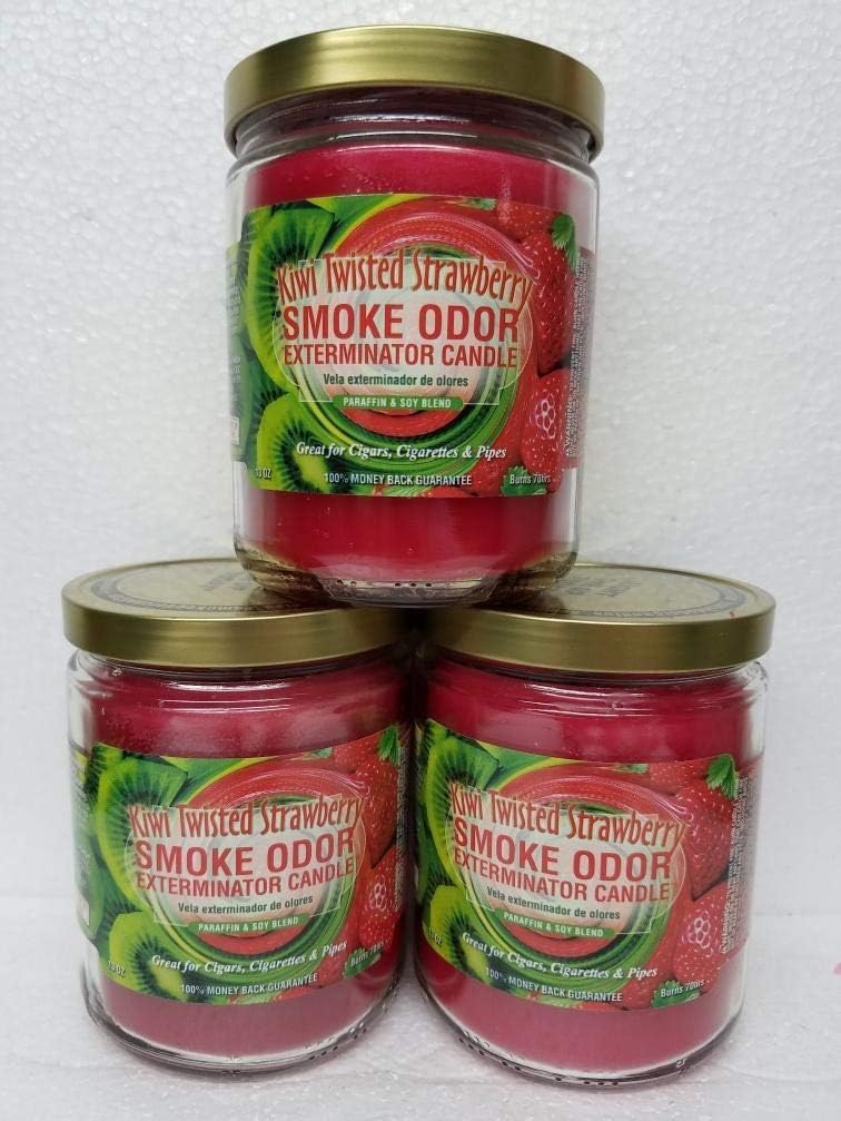 Kiwi Twisted Strawberry Scented Candles - 3 Set