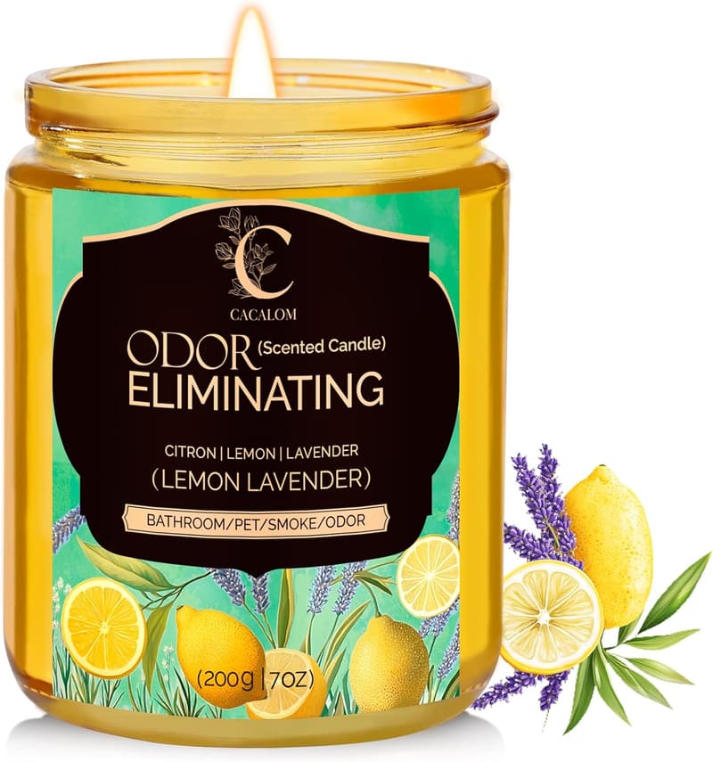 Lavender Soy Candle for Home - 50+ Hours Burn Time