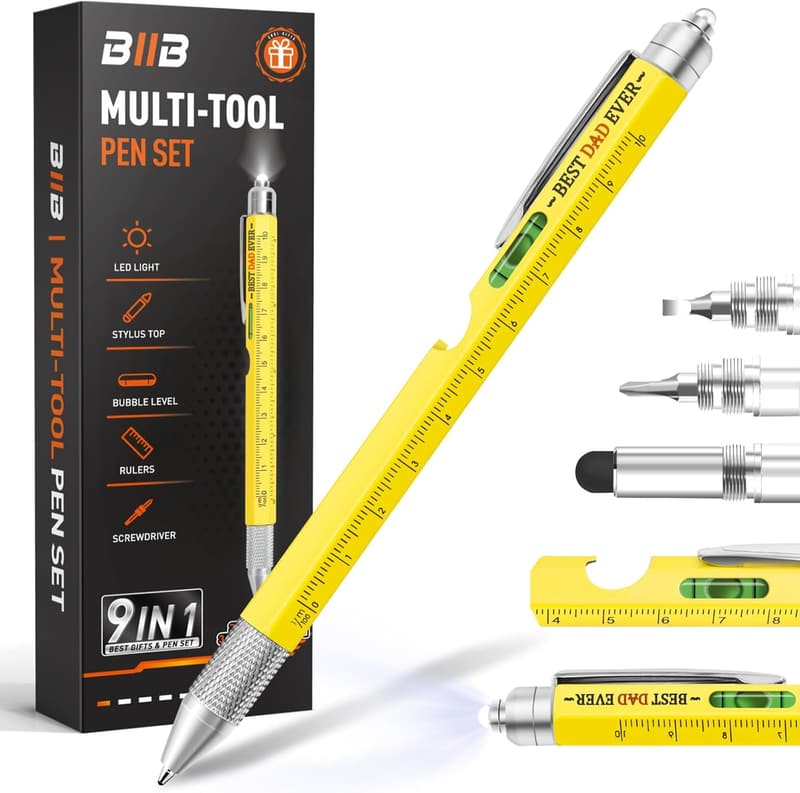 Personalized 9-in-1 Multitool Pen for Father's Day Gifts