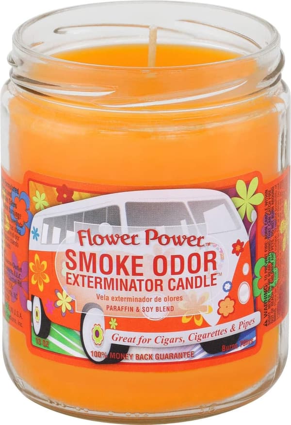 Smoke Odor Exterminator Candles - Flower Power, 13 oz, Set of 2