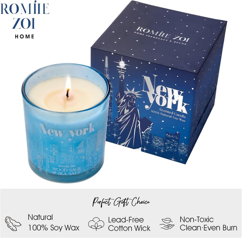 New York City Wood Sage & Sea Salt Aromatherapy Candle - 6oz
