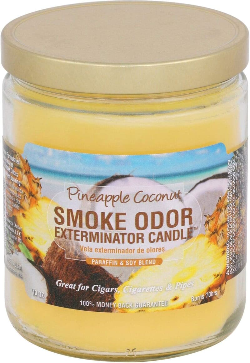 Pineapple & Coconut Jar Candle - 13 oz Smoke Odor Exterminator