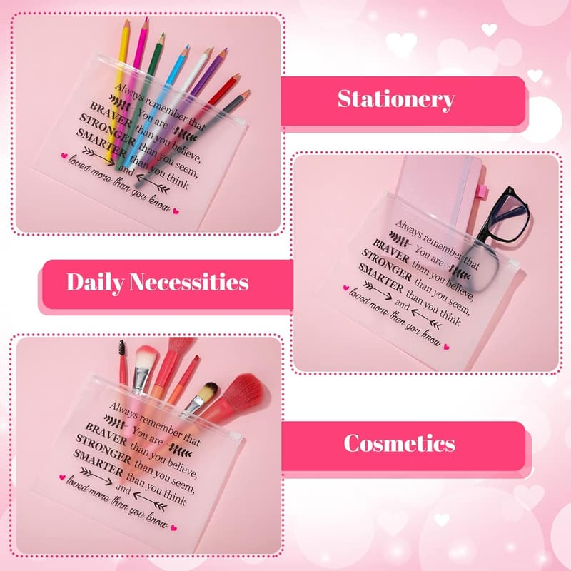 Inspirational Makeup Bag Set for Women - 50 Pcs Gifts