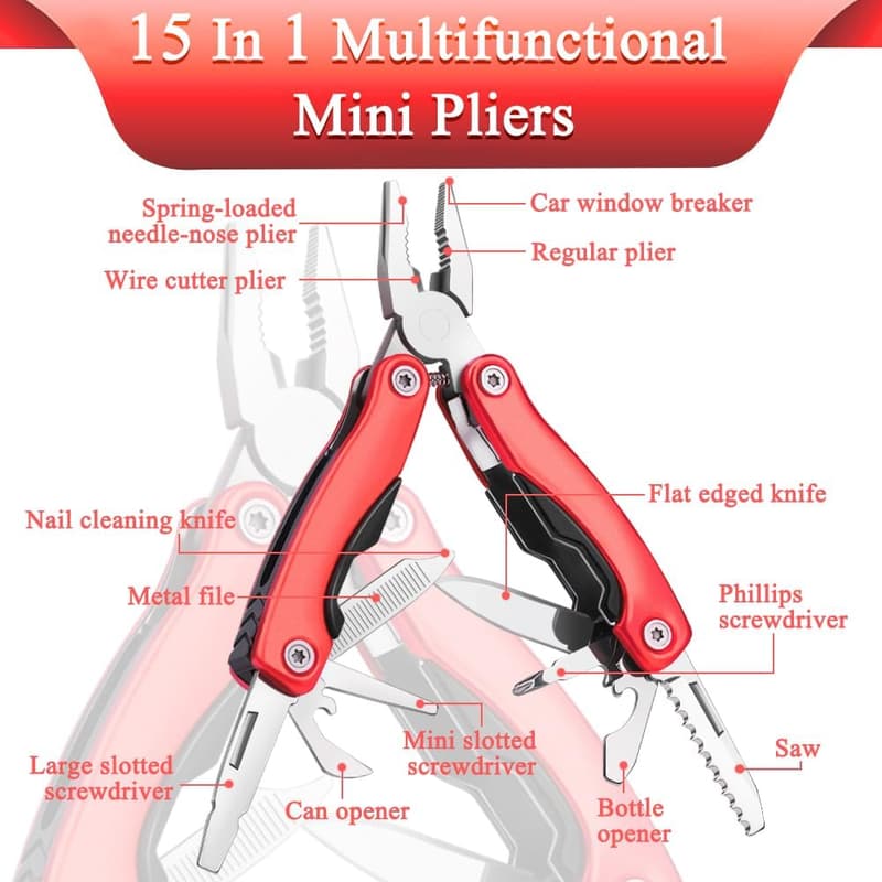 Portable Mini Multitool for Men - Ideal Gift for Dad or Brother