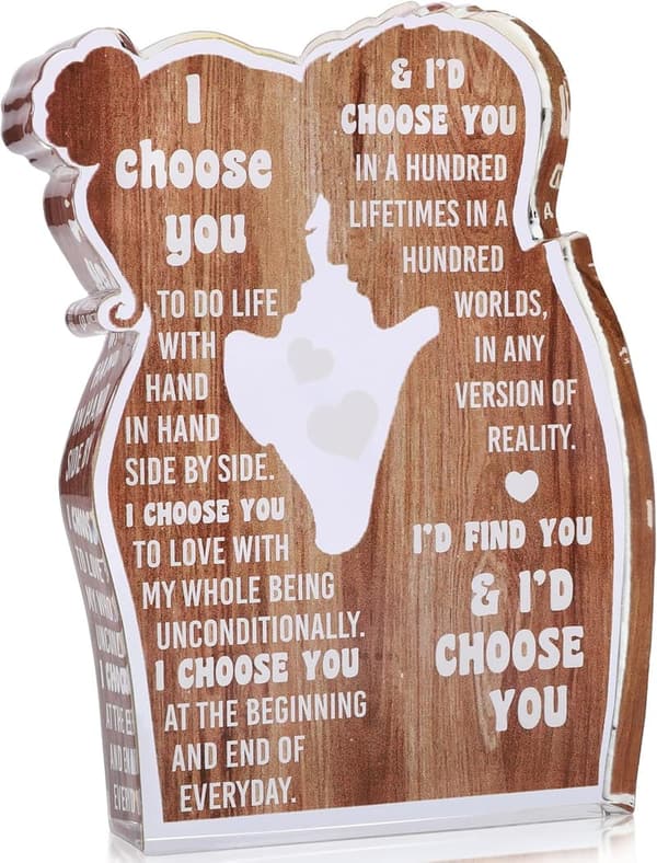 Anniversary Acrylic Sign for Couples -