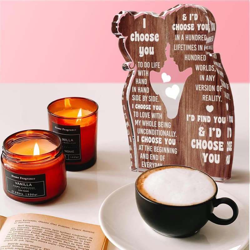 Anniversary Acrylic Sign for Couples - 