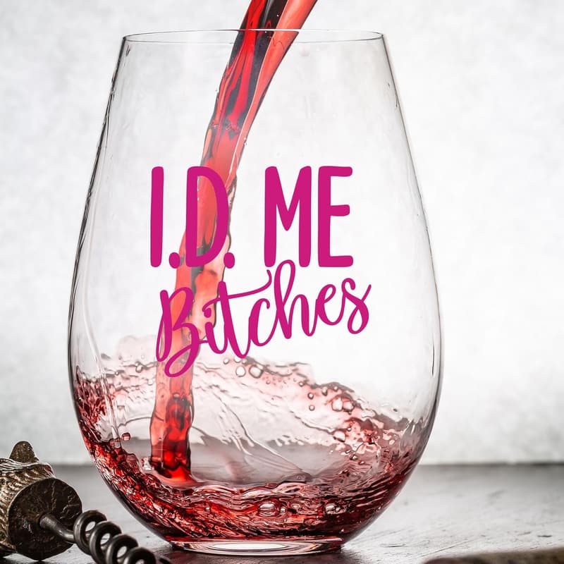 21st Birthday Wine Glass for Her - 15 oz, Made in USA