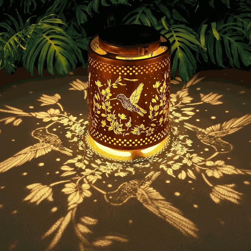 Hummingbird Solar Lanterns for Outdoor Garden Decor