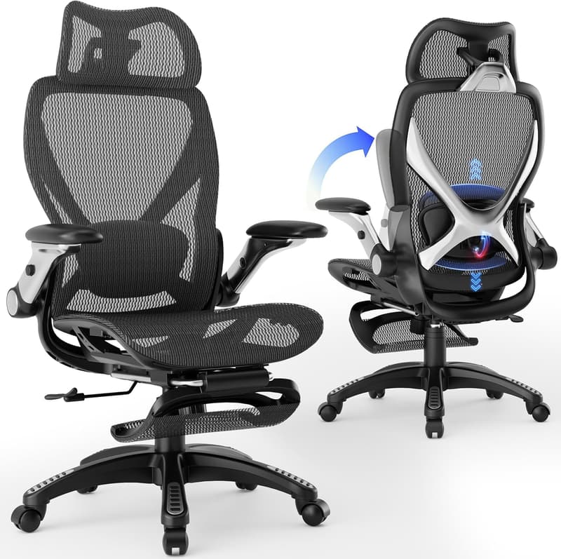 Ergonomic Big & Tall Office Chair with Adjustable Lumbar Support
