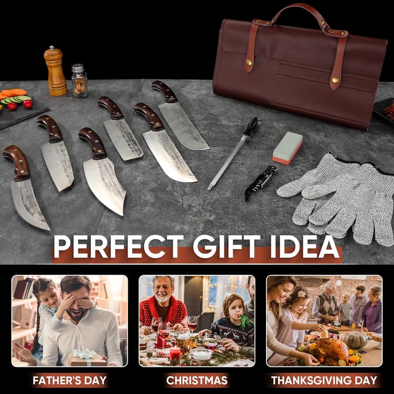 Father's Day Premium 14PCS Japanese Butcher Knife Set