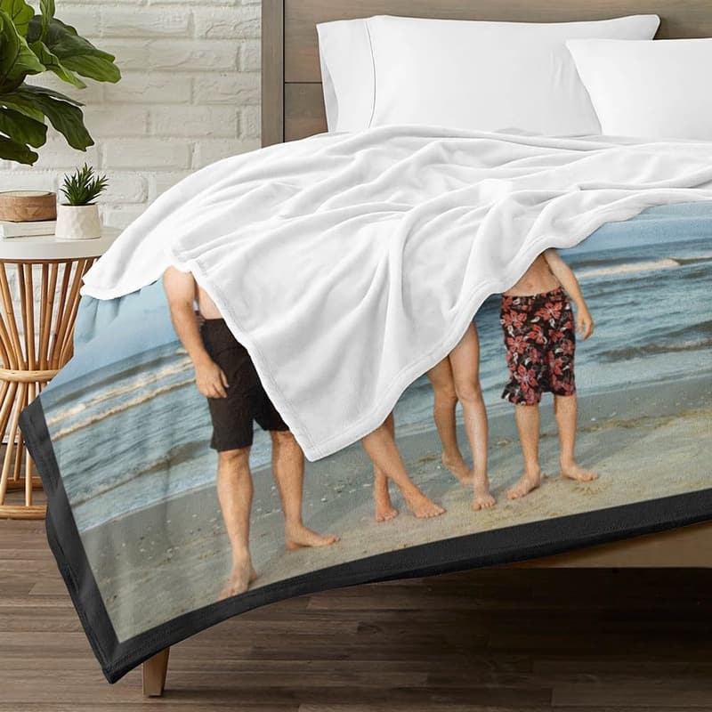 Personalized Photo Blanket for Father's Day Gifts