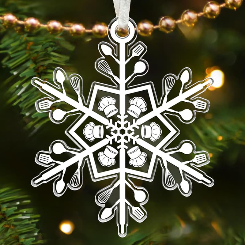 Chef Themed Acrylic Ornaments for Christmas Tree