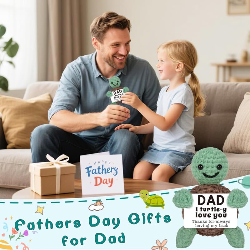 Handmade Mini Turtle - Emotional Father's Day Gift from Kids