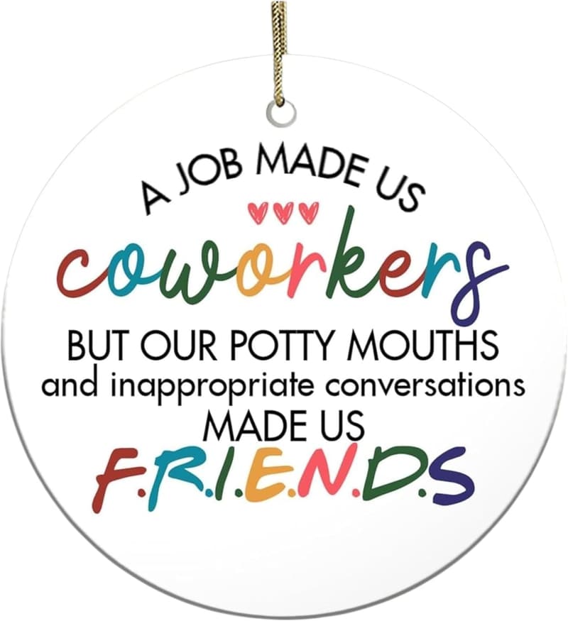 2024 Christmas Ornament - Ceramic Coworker Tree Decoration