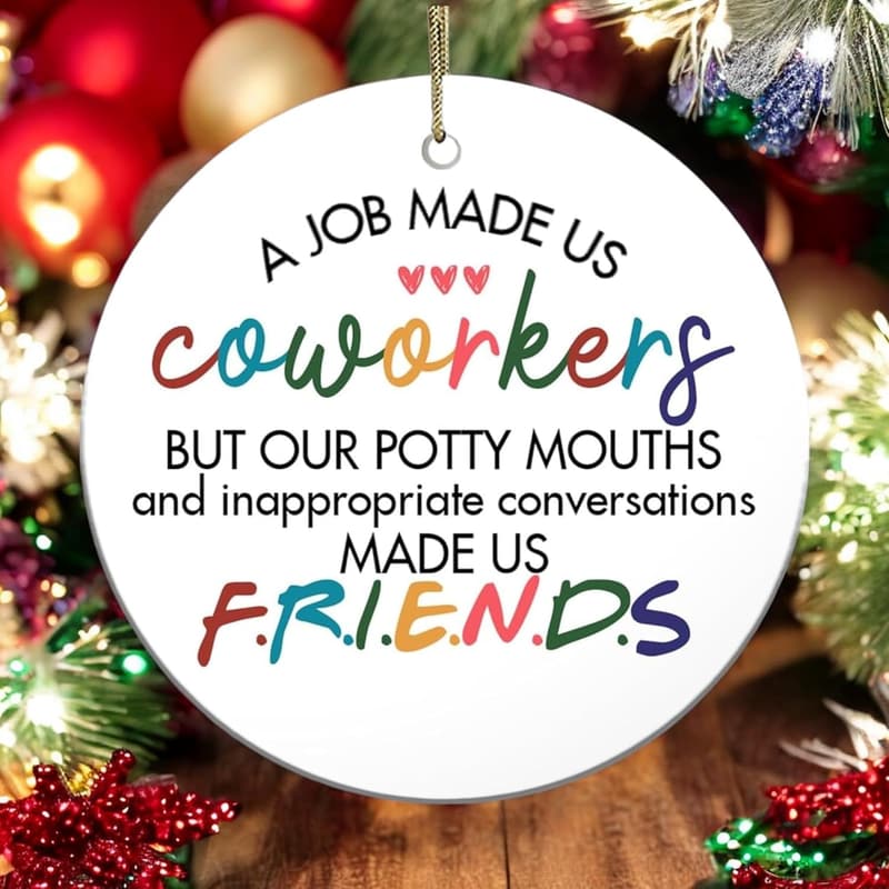 2024 Christmas Ornament - Ceramic Coworker Tree Decoration