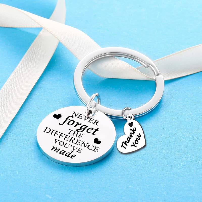 Thank You Keychain for Women – Retirement Appreciation Gift