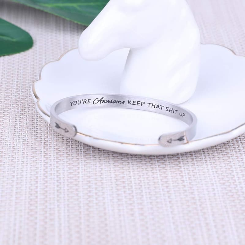 Hidden Message Bracelet - Meaningful Gift for Women and Friends