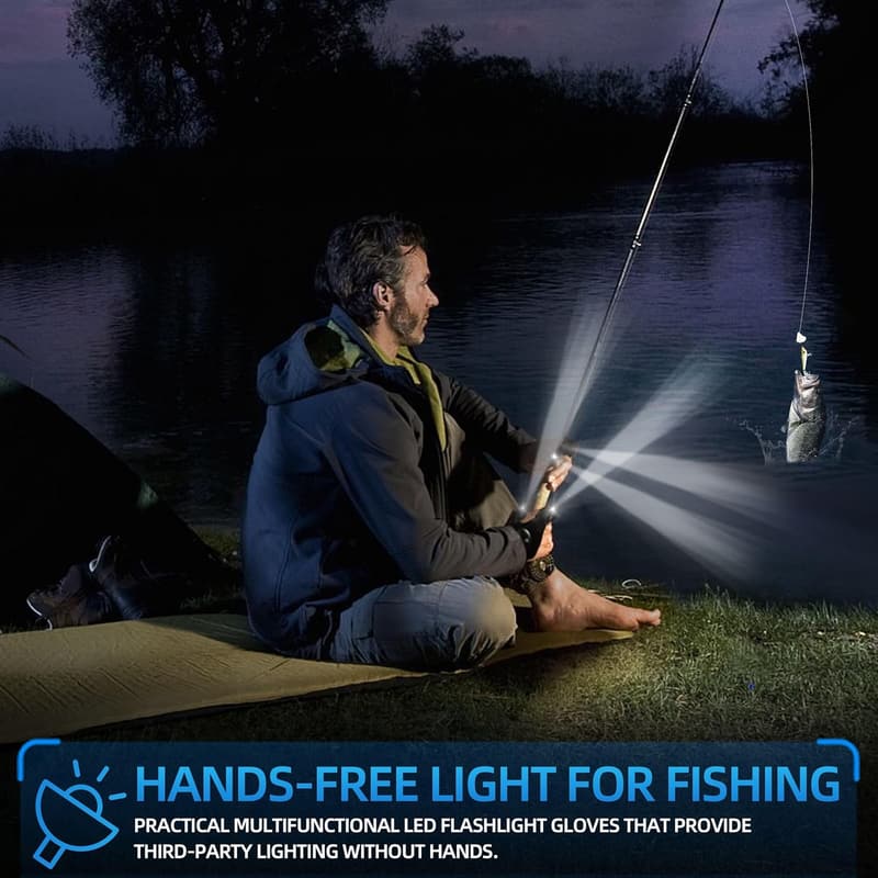 Cool LED Flashlight Gloves - Unique Men's Birthday & Christmas Gift