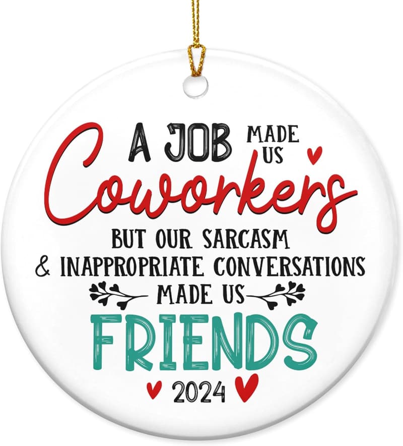 Friendship Appreciation Ceramic Ornaments for Women - 2024