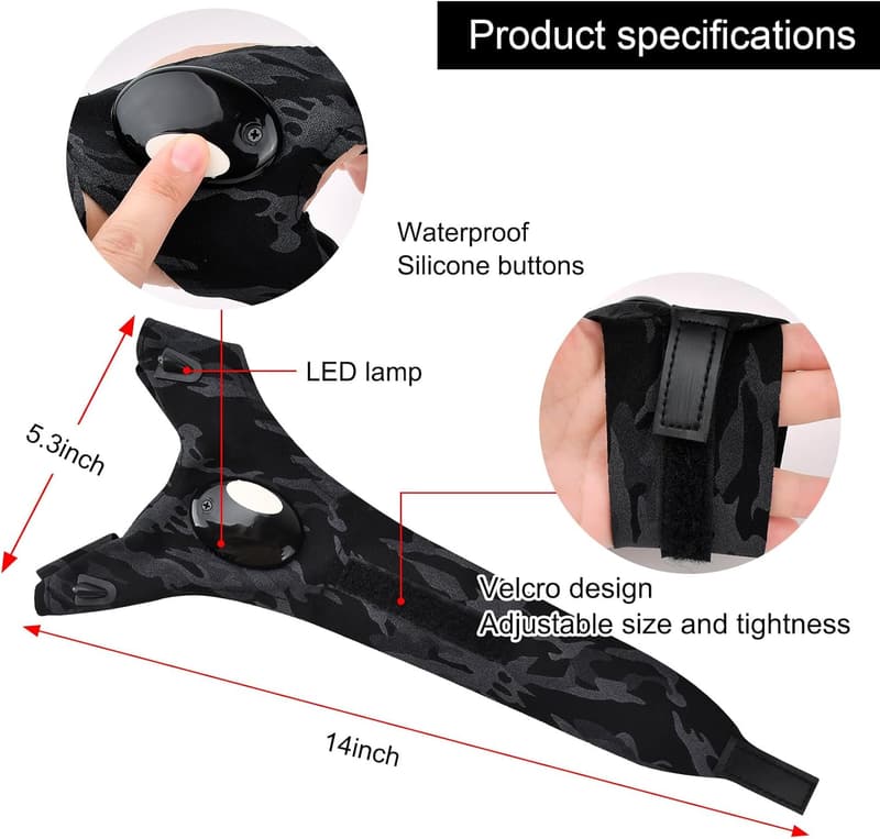 LED Flashlight Gloves – Handy Tools for Fishing & Camping