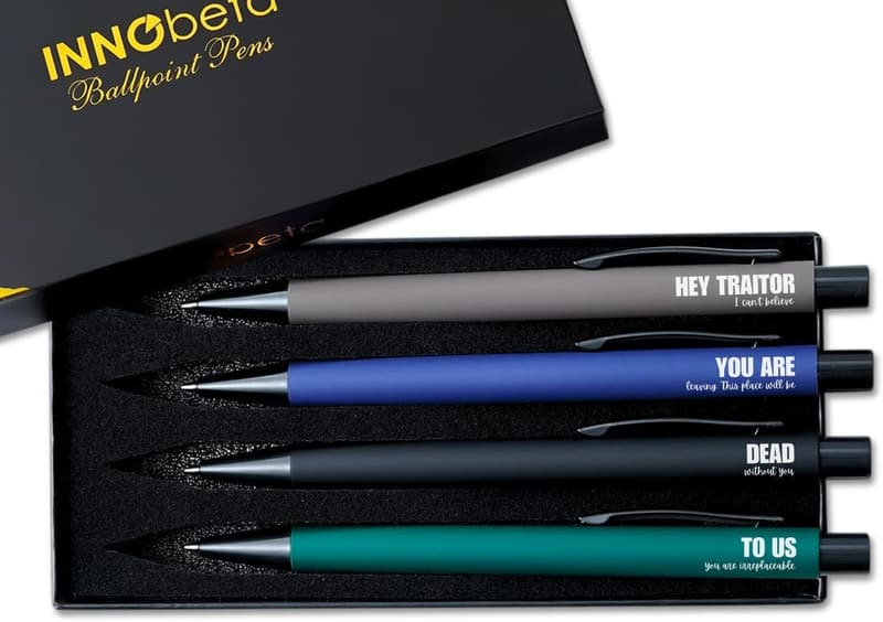 Coworker Farewell Ballpoint Pen Set of 4 - Funny Gifts