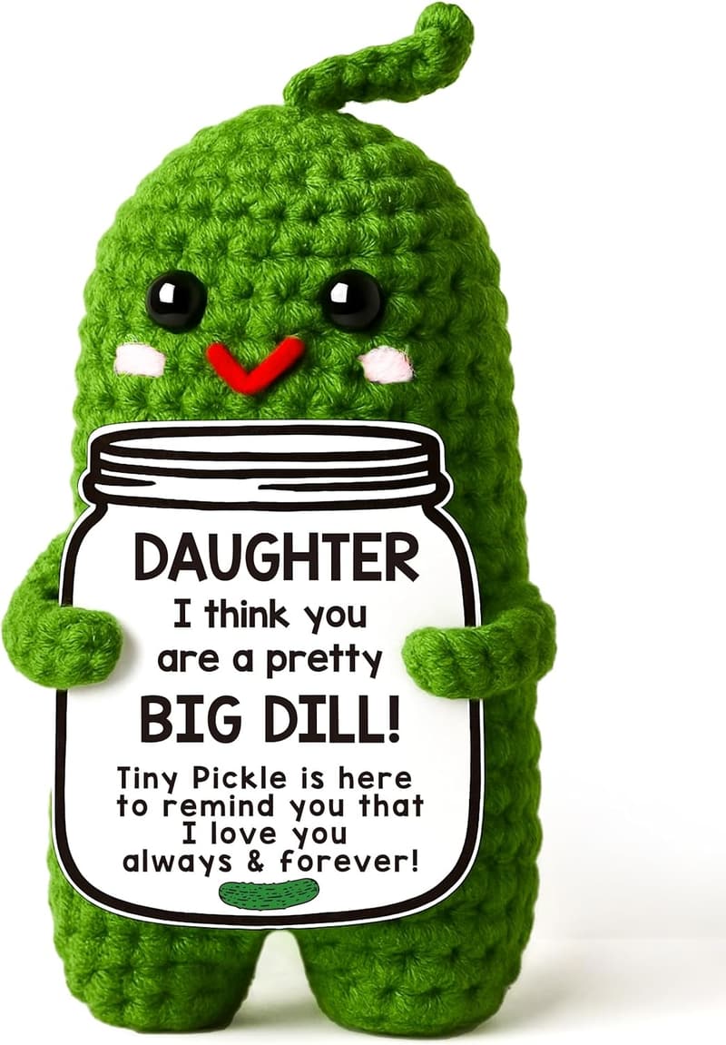 Easter Pickle Plush Doll - Handmade Daughter Gift, 5 Inch