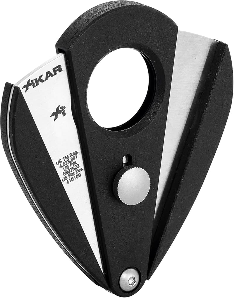 Xikar Xi2 Cigar Cutter - Precision Double Guillotine, Noir Finish