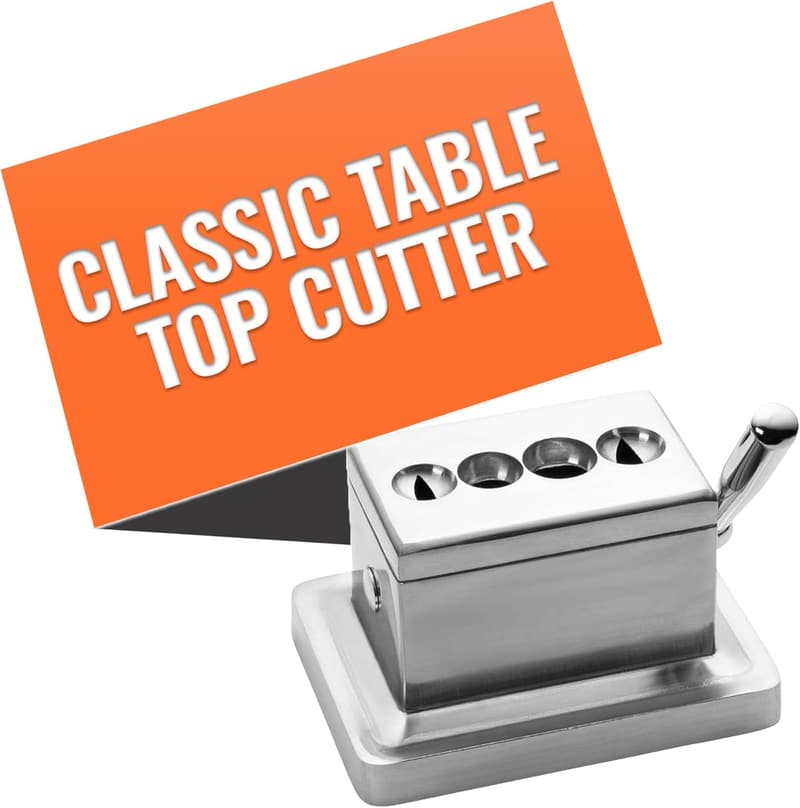 Cigar Cutter - Classic Quad Cut Aluminum & Stainless Steel