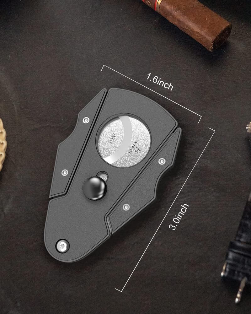 Stainless Steel Double Blade Cigar Cutter for All Sizes