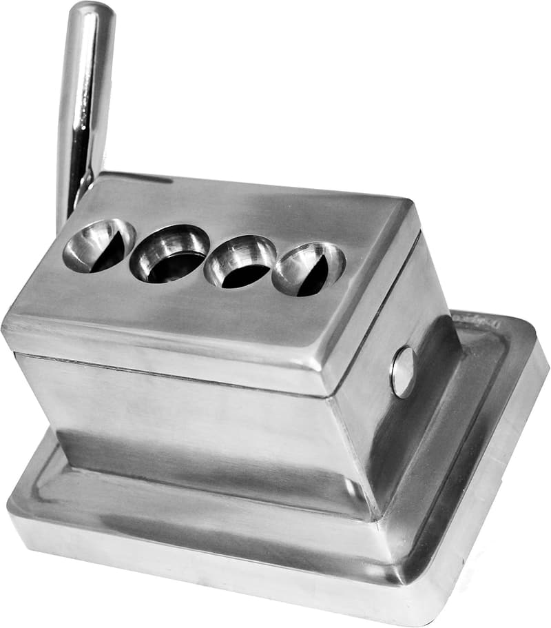 Cigar Cutter for 52-60 Ring Gauge, Brushed Finish