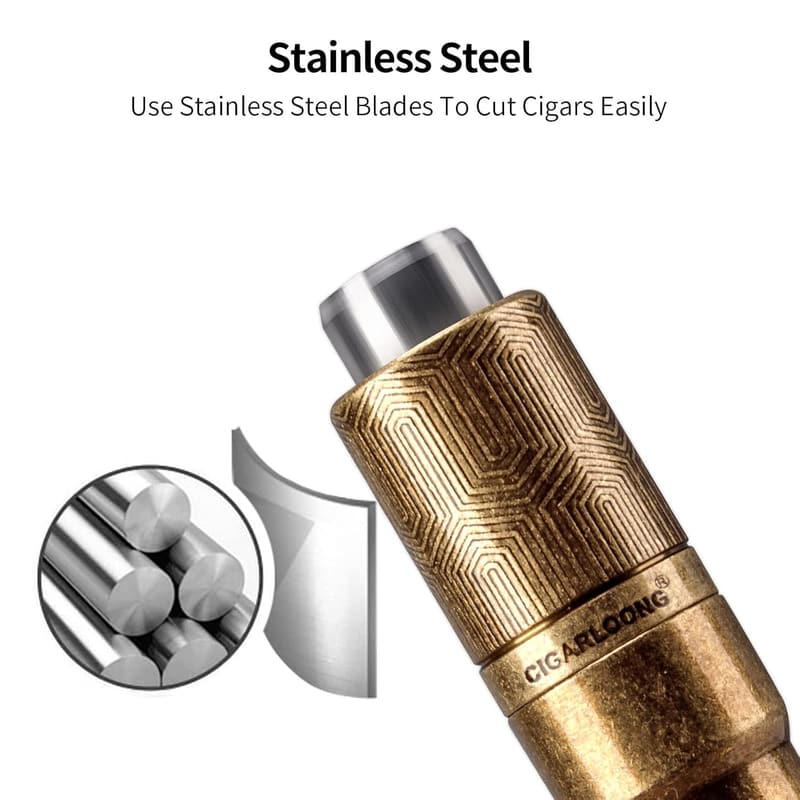 Cigar Punch Cutter - Double Blade Sharp Drill Tool
