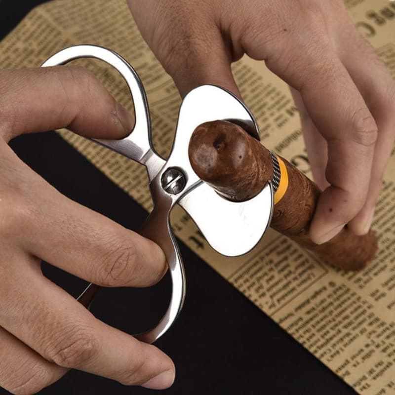 Stainless Steel Cigar Scissors with Double Blade Cutters