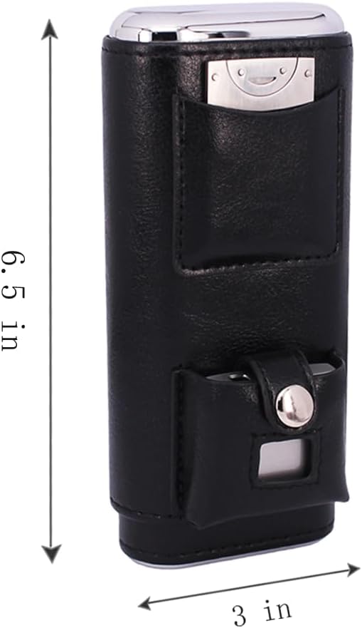 Cigar Case Combo Set with Lighter & Cutter for Enthusiasts
