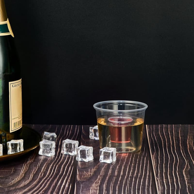 Clear Plastic Bomber Shot Glasses – 100 Durable Disposable Cups