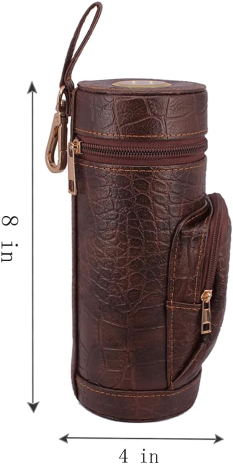 Cedar Wood Travel Cigar Case with Cutter & Hygrometer