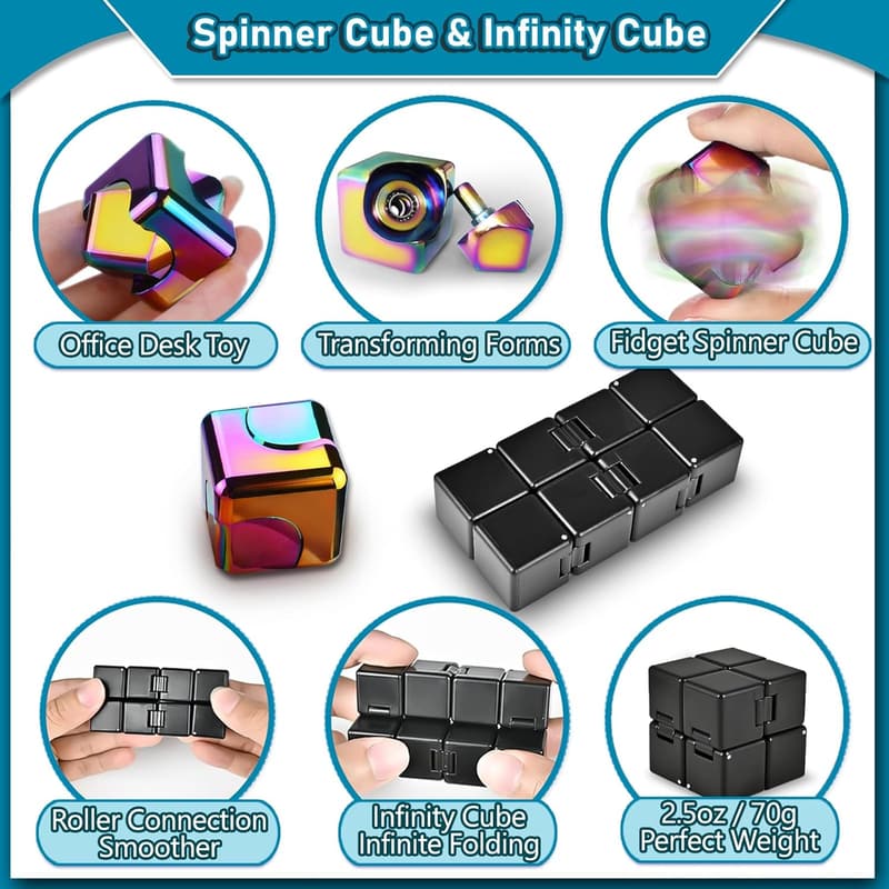 Fidget Toy Set for Adults & Teens - Stress Relief Gadgets