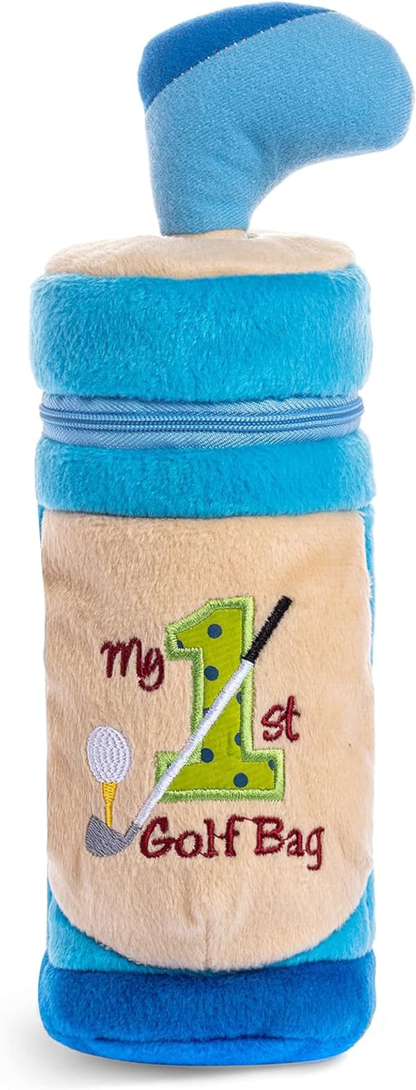 Original Baby Golf Bag Toy with Teddy Bear - Embroidered, Lightweight