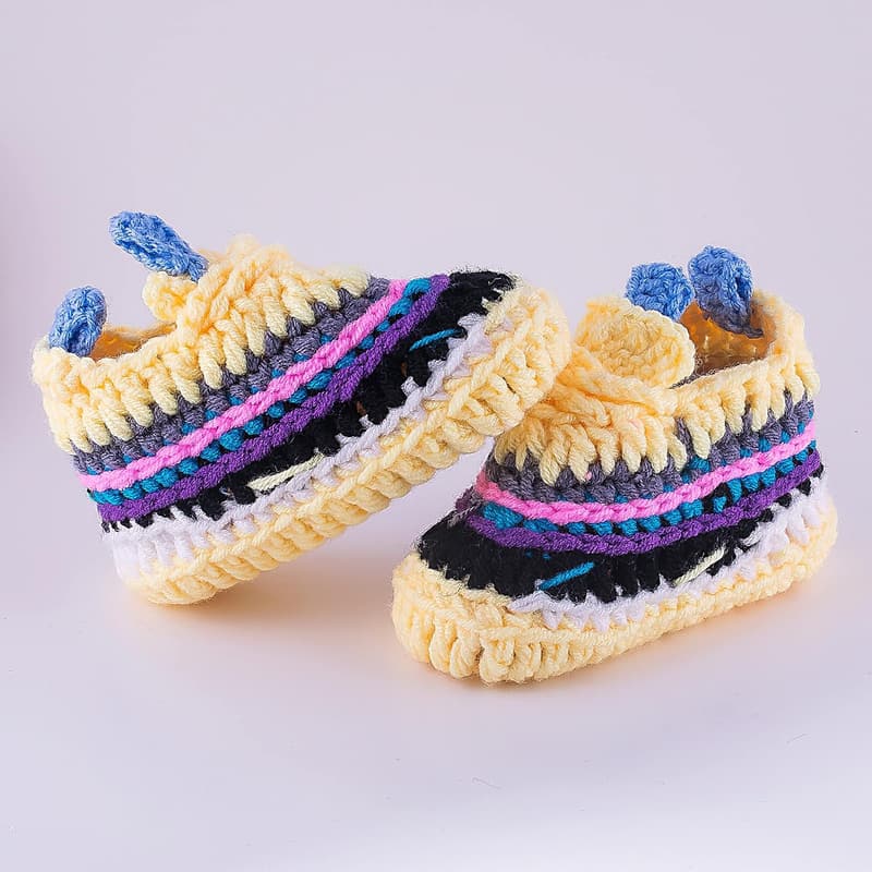 Toddler Hypebeast Crochet Sneakers – Soft & Breathable Booties