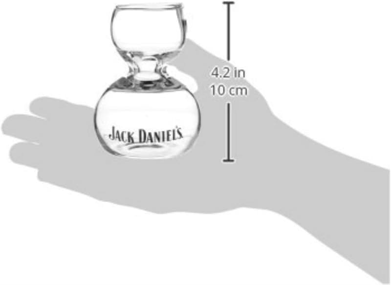 Jack Daniels Licensed Clear Glass Jigger - Barware Essential