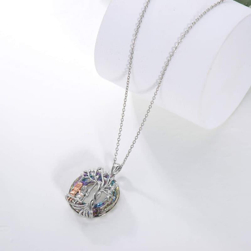 Sister Birthday Gift - 925 Sterling Silver Tree of Life Necklace