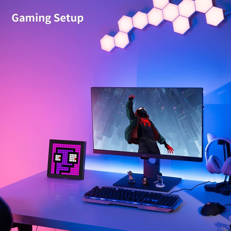 RGB LED Display Panel with Smart App Control for Gaming Setup