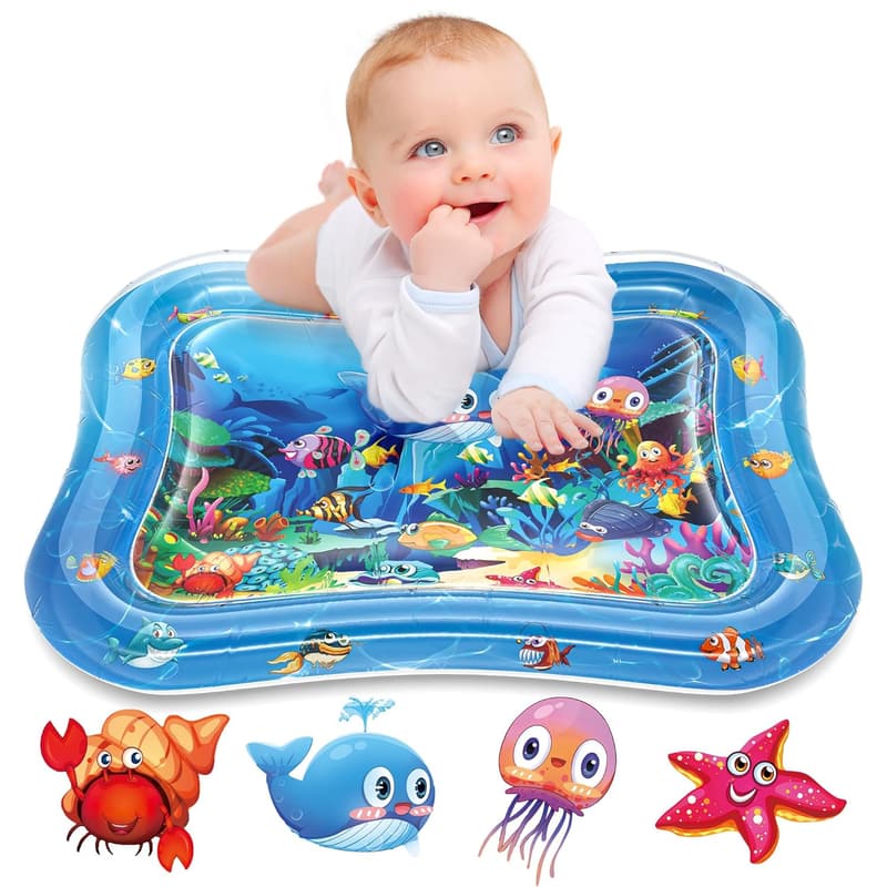 Premium Inflatable Tummy Time Water Mat for Infants (3-24 Months)