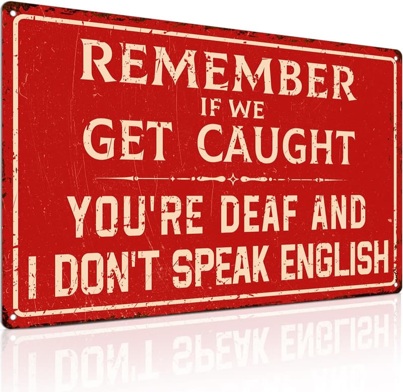 Funny Man Cave Sign - 8x12 Inches for Son's Bar or Gaming Room