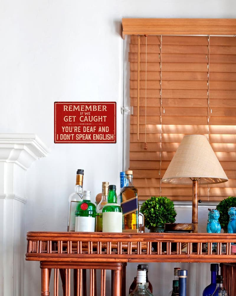 Funny Man Cave Sign - 8x12 Inches for Son's Bar or Gaming Room