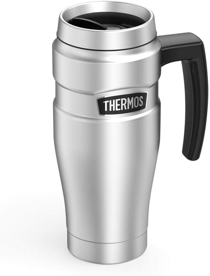 THERMOS 16 oz Stainless Steel Vacuum-Insulated Travel Mug